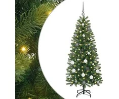 Dirbtinė Kalėdų eglutė su 150 LED Žalia 150 cm PE ir PVC