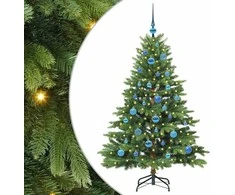 Dirbtinė Kalėdų eglutė su 150 LED Žalia 150 cm PE ir PVC