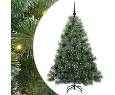 Dirbtinė Kalėdų eglutė su 150 LED Žalia 150 cm PE ir PVC