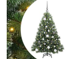Dirbtinė Kalėdų eglutė su 150 LED Žalia 120 cm PE ir PVC