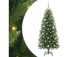 Dirbtinė Kalėdų eglutė su 150 LED Žalia 150 cm PE ir PVC
