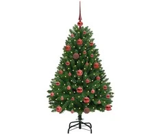 Dirbtinė Kalėdų eglutė su 150 LED Žalia 120 cm PVC ir metalas