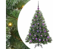 Dirbtinė Kalėdų eglutė su 150 LED Žalia 120 cm PE ir PVC