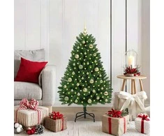 Dirbtinė Kalėdų eglutė su 150 LED Žalia 120 cm PVC ir metalas