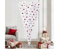 Dirbtinė Kalėdų eglutė su 300 LED Balta 210 cm PVC ir plienas