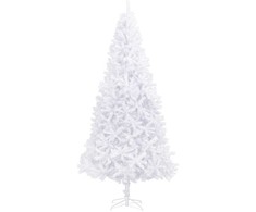 Dirbtinė Kalėdų eglutė su 300 LED Balta 300 cm PVC ir Plienas