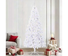 Dirbtinė Kalėdų eglutė su 300 LED Balta 240 cm PVC ir Plienas