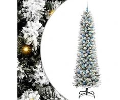Dirbtinė Kalėdų eglutė Balta 240 cm PVC ir Metalas ir Plastikas