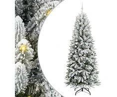 Dirbtinė Kalėdų eglutė su 300 LED s stovu Balta 240 cm