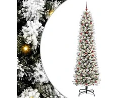 Dirbtinė Kalėdų eglutė Balta 240 cm PVC ir Metalas ir Plastikas
