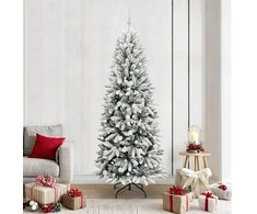 Dirbtinė Kalėdų eglutė su 300 LED s stovu Balta 210 cm