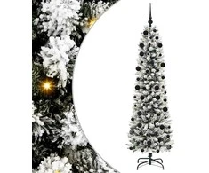 Dirbtinė Kalėdų eglutė Balta 210 cm PVC ir Metalas ir Plastikas