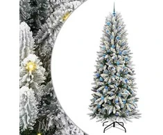 Dirbtinė Kalėdų eglutė su 300 LED s stovu Balta 240 cm