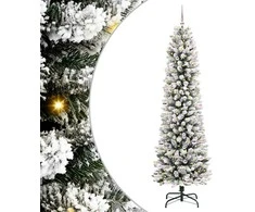 Dirbtinė Kalėdų eglutė Balta 240 cm PVC ir Metalas ir Plastikas