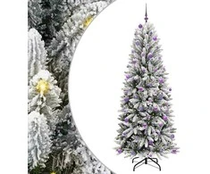 Dirbtinė Kalėdų eglutė su 300 LED s stovu Balta 240 cm