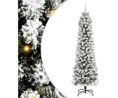 Dirbtinė Kalėdų eglutė Balta 240 cm PVC ir Metalas ir Plastikas