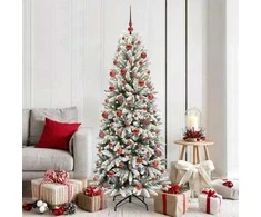 Dirbtinė Kalėdų eglutė su 300 LED s stovu Balta 180 cm