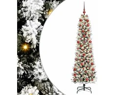 Dirbtinė Kalėdų eglutė Balta 180 cm PVC ir Metalas ir Plastikas