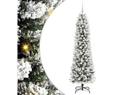 Dirbtinė Kalėdų eglutė Balta 180 cm PVC ir Metalas ir Plastikas