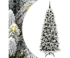 Dirbtinė Kalėdų eglutė su 300 LED s stovu Balta 180 cm