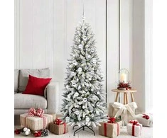 Dirbtinė Kalėdų eglutė su 300 LED s stovu Balta 180 cm