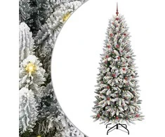Dirbtinė Kalėdų eglutė su 300 LED s stovu Balta 240 cm