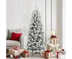Dirbtinė Kalėdų eglutė su 300 LED s stovu Balta 180 cm