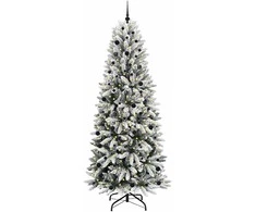 Dirbtinė Kalėdų eglutė su 300 LED s stovu Balta 240 cm