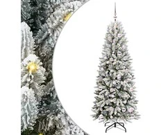 Dirbtinė Kalėdų eglutė su 300 LED s stovu Balta 180 cm