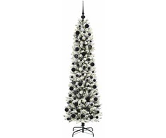 Dirbtinė Kalėdų eglutė Balta 180 cm PVC ir Metalas ir Plastikas