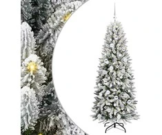 Dirbtinė Kalėdų eglutė su 300 LED s stovu Balta 180 cm