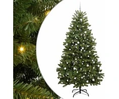 Dirbtinė Kalėdų eglutė su 300 LED Žalia 270 cm PVC ir metalas