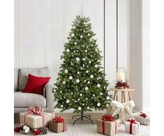 Dirbtinė Kalėdų eglutė su 300 LED Žalia 180 cm PVC ir metalas