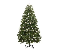 Dirbtinė Kalėdų eglutė su 300 LED Žalia 210 cm PVC ir metalas