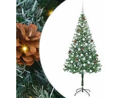 Dirbtinė Kalėdų eglutė su 300 LED Žalia 180 cm PVC ir plienas