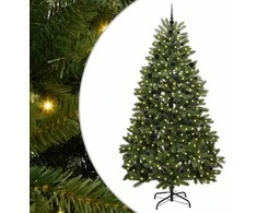 Dirbtinė Kalėdų eglutė su 300 LED Žalia 240 cm PVC ir metalas