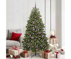 Dirbtinė Kalėdų eglutė su 300 LED Žalia 180 cm PVC ir metalas