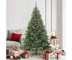 Dirbtinė Kalėdų eglutė su 300 LED Žalia 180 cm PE ir PVC