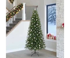 Dirbtinė Kalėdų eglutė su 300 LED Žalia 240 cm PE ir PVC