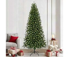 Dirbtinė Kalėdų eglutė su 300 LED Žalia 240 cm PE ir PVC