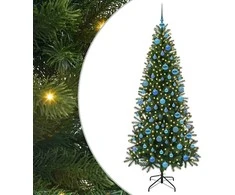 Dirbtinė Kalėdų eglutė su 300 LED Žalia 180 cm PE ir PVC