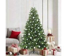 Dirbtinė Kalėdų eglutė su 300 LED Žalia 180 cm PE ir PVC