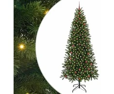 Dirbtinė Kalėdų eglutė su 300 LED Žalia 240 cm PE ir PVC