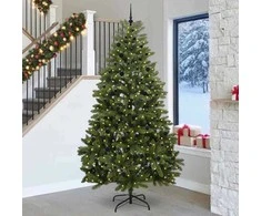 Dirbtinė Kalėdų eglutė su 300 LED Žalia 270 cm PVC ir metalas