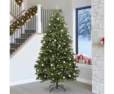 Dirbtinė Kalėdų eglutė su 300 LED Žalia 270 cm PVC ir metalas