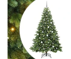 Dirbtinė Kalėdų eglutė su 300 LED Žalia 210 cm PE ir PVC