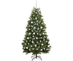 Dirbtinė Kalėdų eglutė su 300 LED Žalia 180 cm PVC ir metalas