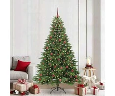 Dirbtinė Kalėdų eglutė su 300 LED Žalia 210 cm PE ir PVC