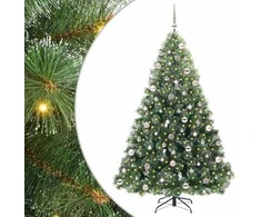 Dirbtinė Kalėdų eglutė su 300 LED Žalia 210 cm PE ir PVC