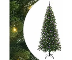 Dirbtinė Kalėdų eglutė su 300 LED Žalia 240 cm PE ir PVC